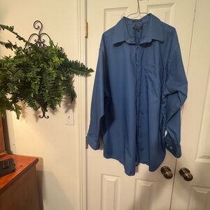 George Men's Classic Blue Shirt Jacket